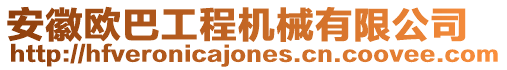 安徽歐巴工程機械有限公司