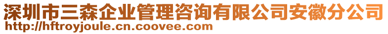 深圳市三森企業管理咨詢有限公司安徽分公司