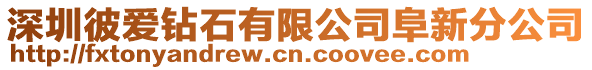 深圳彼愛鉆石有限公司阜新分公司