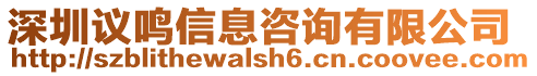 深圳議鳴信息咨詢有限公司