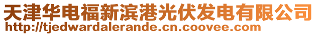 天津華電福新濱港光伏發電有限公司
