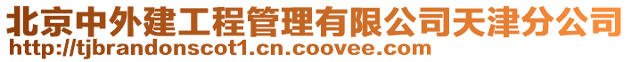 北京中外建工程管理有限公司天津分公司