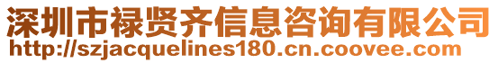 深圳市祿賢齊信息咨詢有限公司