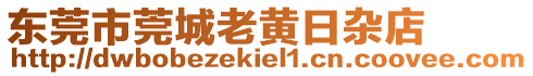 東莞市莞城老黃日雜店