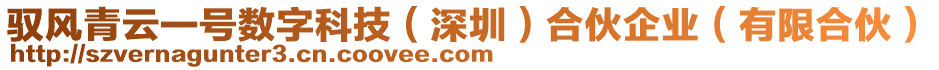 馭風青云一號數字科技(深圳)合伙企業(有限合伙)