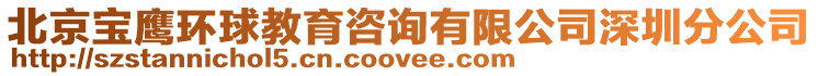 北京寶鷹環球教育咨詢有限公司深圳分公司