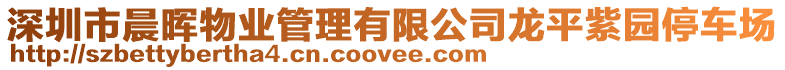 深圳市晨暉物業管理有限公司龍平紫園停車場