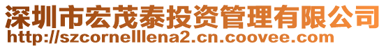 深圳市宏茂泰投資管理有限公司