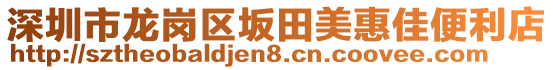深圳市龍崗區(qū)坂田美惠佳便利店