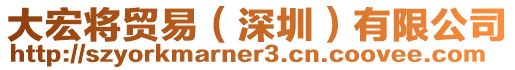大宏將貿(mào)易(深圳)有限公司