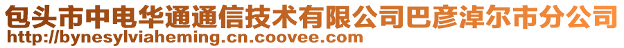 包頭市中電華通通信技術(shù)有限公司巴彥淖爾市分公司