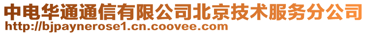 中電華通通信有限公司北京技術服務分公司