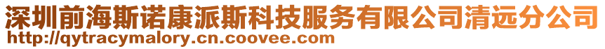 深圳前海斯諾康派斯科技服務有限公司清遠分公司