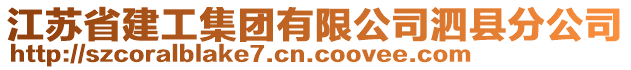 江蘇省建工集團有限公司泗縣分公司
