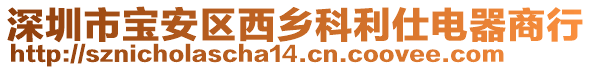 深圳市寶安區(qū)西鄉(xiāng)科利仕電器商行