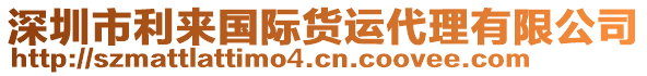 深圳市利來(lái)國(guó)際貨運(yùn)代理有限公司