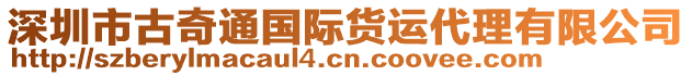 深圳市古奇通國際貨運代理有限公司