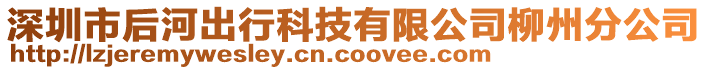 深圳市后河出行科技有限公司柳州分公司