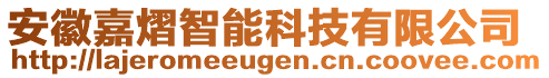 安徽嘉熠智能科技有限公司
