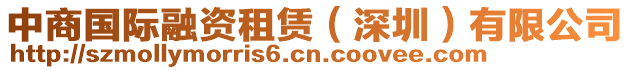中商國際融資租賃(深圳)有限公司