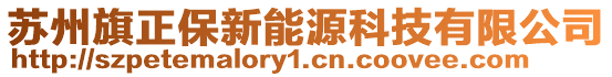蘇州旗正保新能源科技有限公司