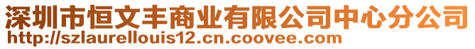 深圳市恒文豐商業有限公司中心分公司