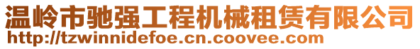 溫嶺市馳強(qiáng)工程機(jī)械租賃有限公司