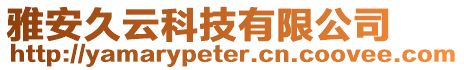 雅安久云科技有限公司