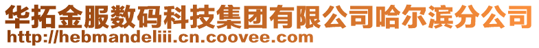 華拓金服數碼科技集團有限公司哈爾濱分公司