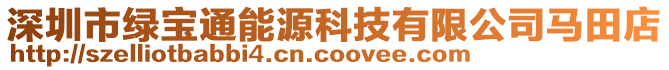 深圳市綠寶通能源科技有限公司馬田店