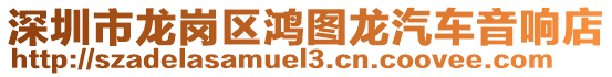 深圳市龍崗區(qū)鴻圖龍汽車音響店