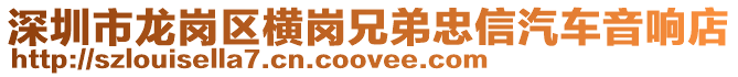 深圳市龍崗區橫崗兄弟忠信汽車音響店