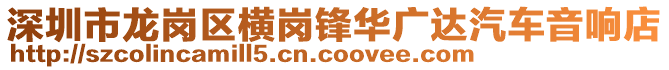 深圳市龍崗區(qū)橫崗鋒華廣達汽車音響店
