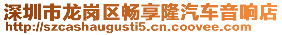 深圳市龍崗區(qū)暢享隆汽車音響店