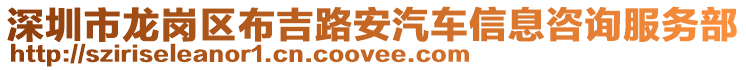深圳市龍崗區布吉路安汽車信息咨詢服務部