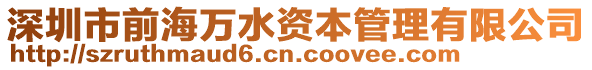 深圳市前海萬水資本管理有限公司