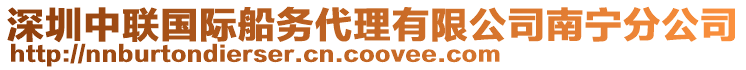 深圳中聯(lián)國際船務代理有限公司南寧分公司