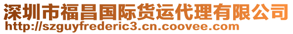 深圳市福昌國(guó)際貨運(yùn)代理有限公司