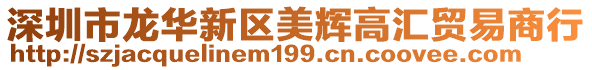 深圳市龍華新區(qū)美輝高匯貿(mào)易商行