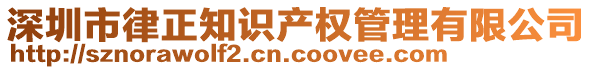 深圳市律正知識產權管理有限公司