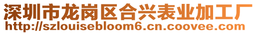 深圳市龍崗區(qū)合興表業(yè)加工廠