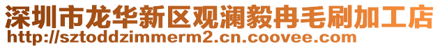 深圳市龍華新區(qū)觀瀾毅冉毛刷加工店