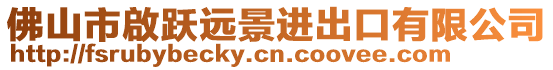 佛山市啟躍遠景進出口有限公司