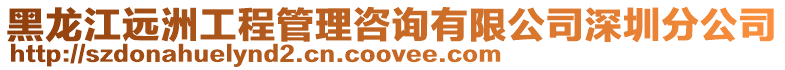 黑龍江遠(yuǎn)洲工程管理咨詢有限公司深圳分公司
