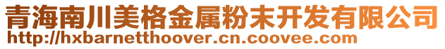 青海南川美格金屬粉末開發(fā)有限公司