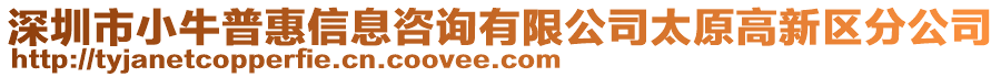 深圳市小牛普惠信息咨詢有限公司太原高新區分公司