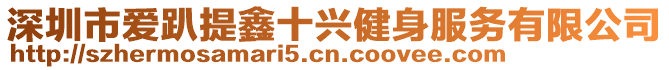 深圳市愛趴提鑫十興健身服務(wù)有限公司