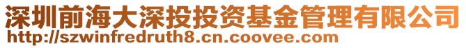 深圳前海大深投投資基金管理有限公司