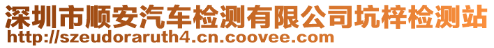 深圳市順安汽車檢測有限公司坑梓檢測站