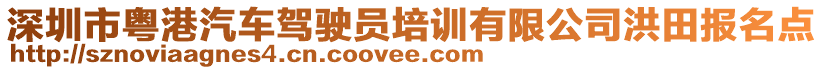 深圳市粵港汽車駕駛員培訓有限公司洪田報名點